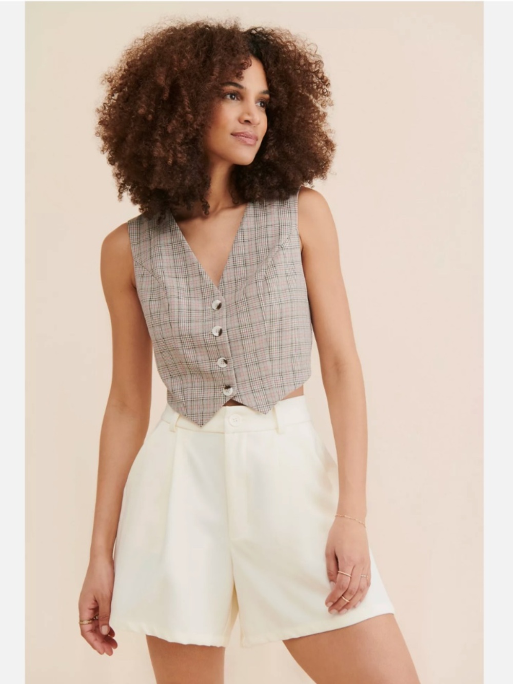ANTHROPOLOGIE COREY LYNN CALTER PLAID MENSWEAR VEST